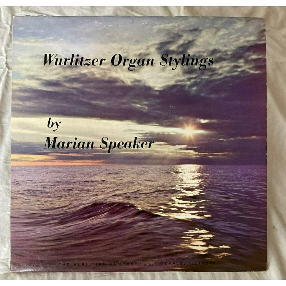 Marian Speaker: Wurlitzer Organ Stylings Vintage Vinyl Record